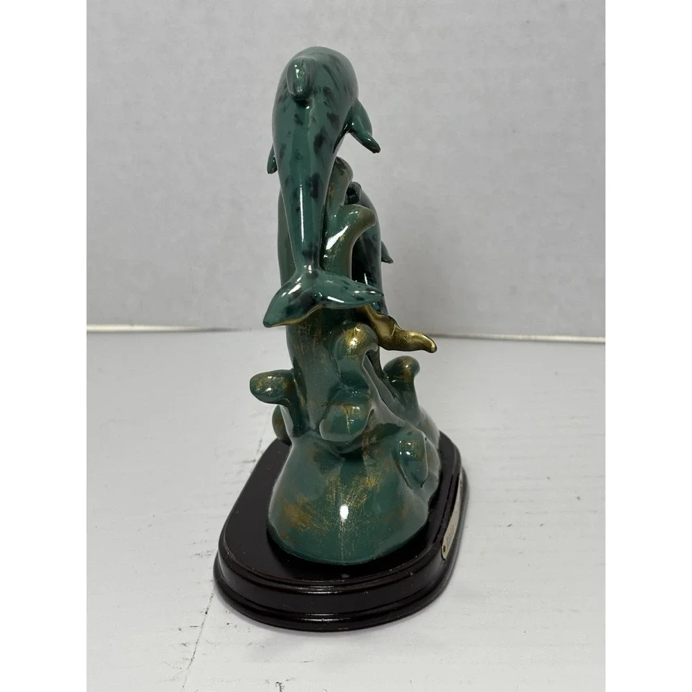 Italia Collection Dolphin Figurine Set Resin Coastal Decor 5